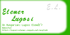 elemer lugosi business card